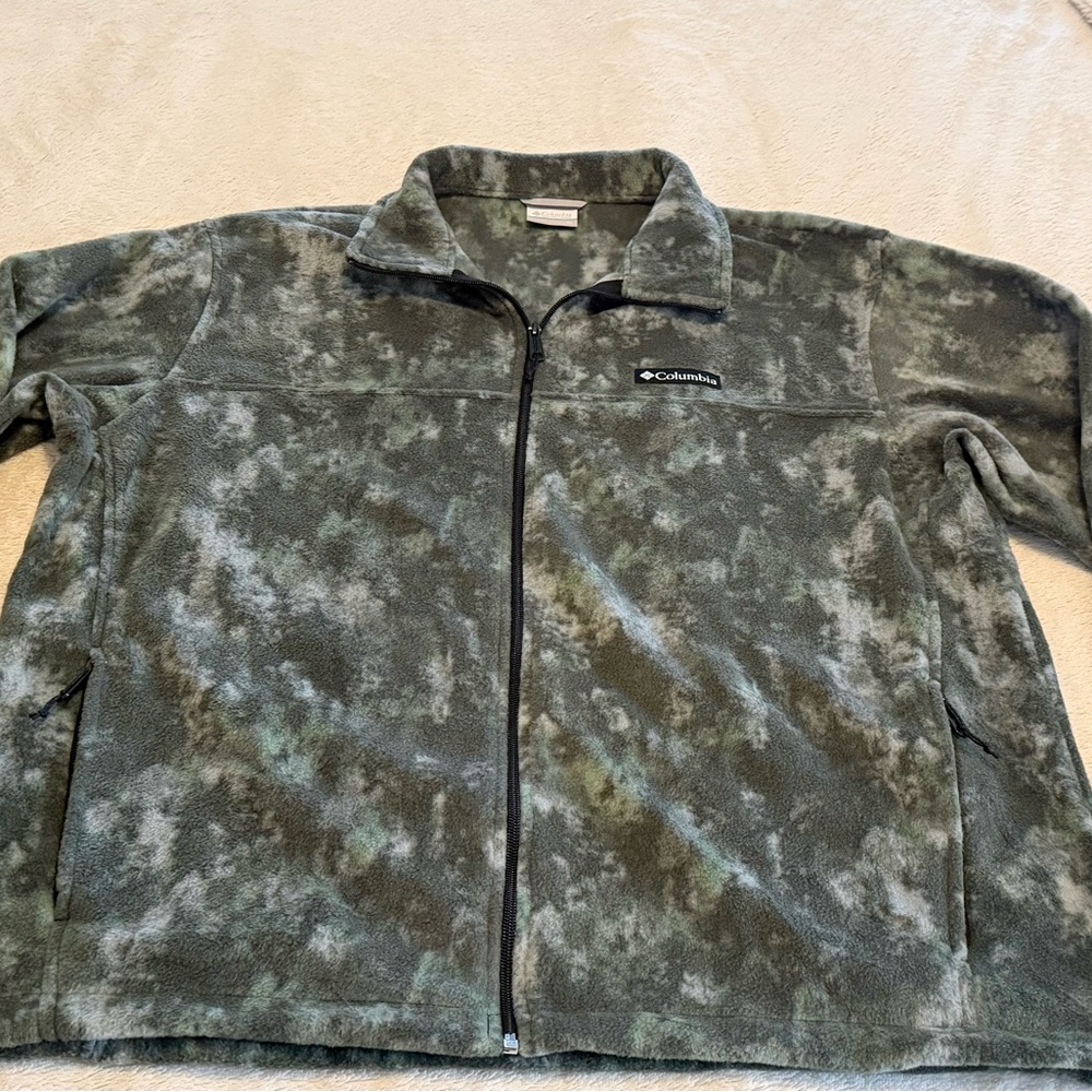 Columbia Men's Green Fleece Jacket Size XL